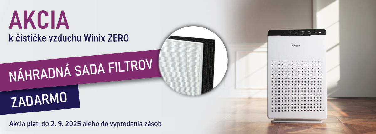 Čistička vzduchu Winix Zero + náhradná sada filtrov ZDARMA baner